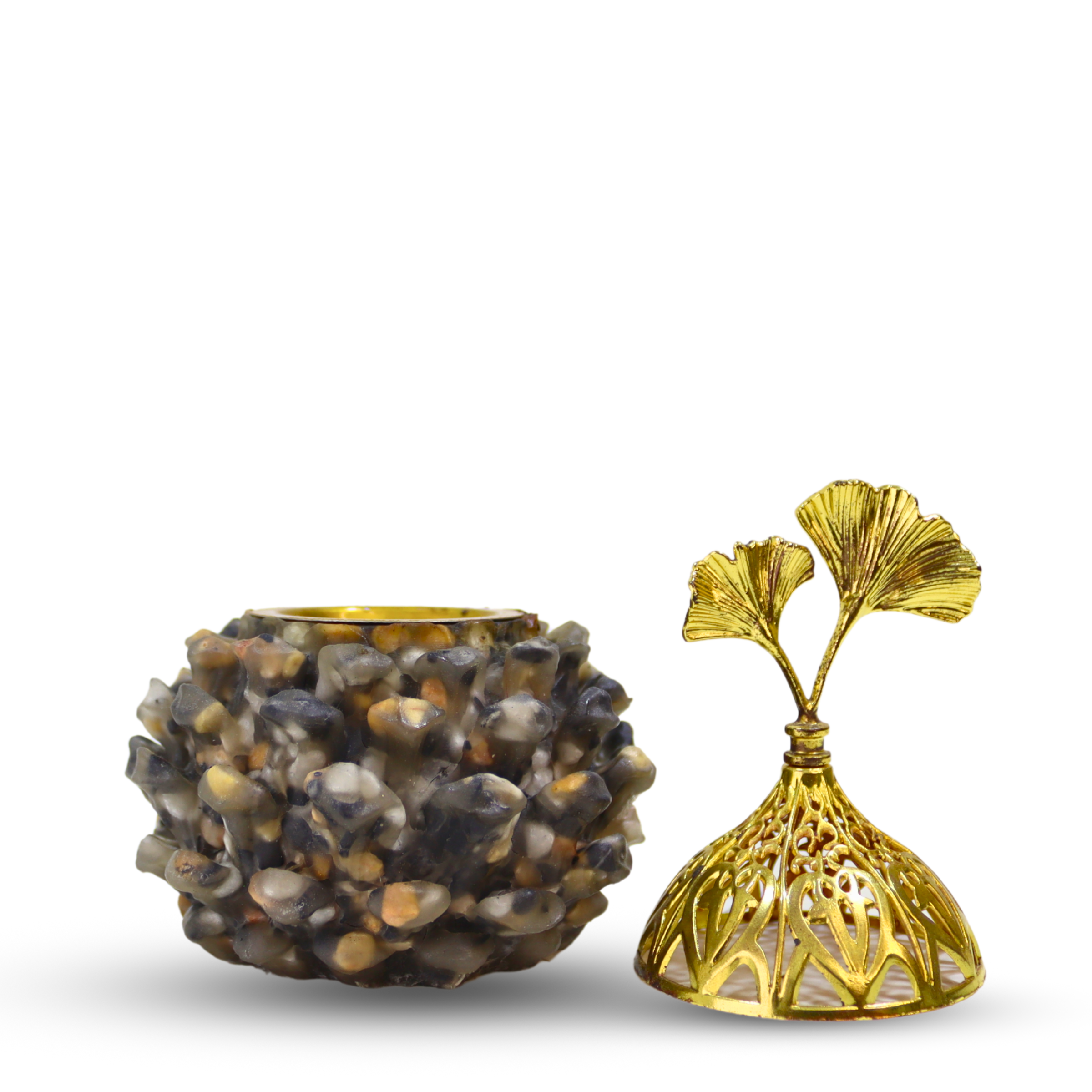 Luxurious Stone Crystal Incense Burner
