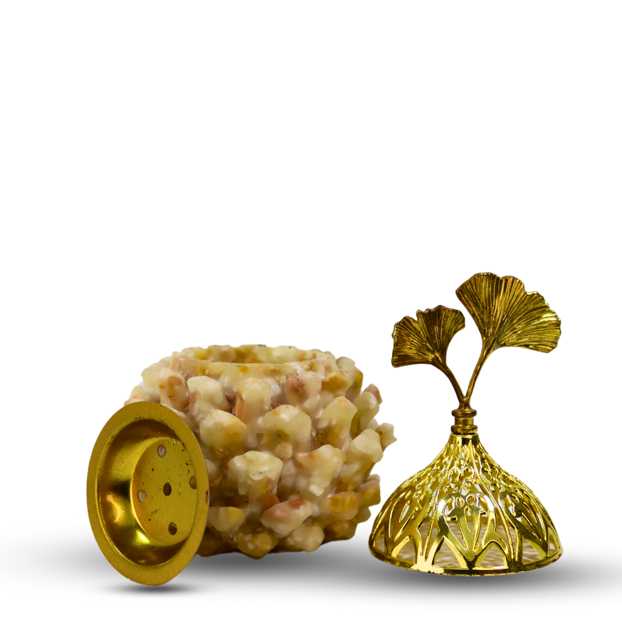 Luxurious Stone Crystal Incense Burner