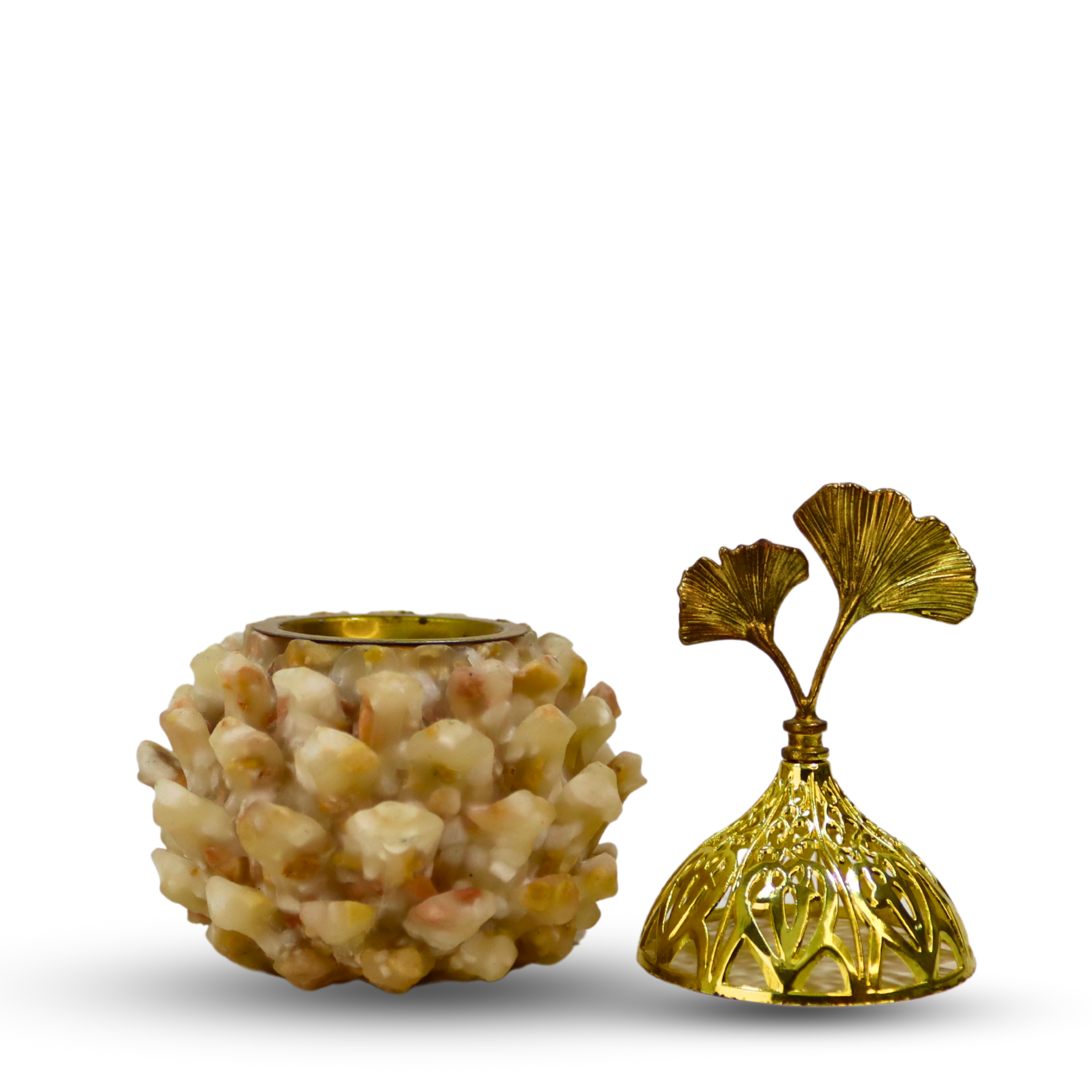 Luxurious Stone Crystal Incense Burner