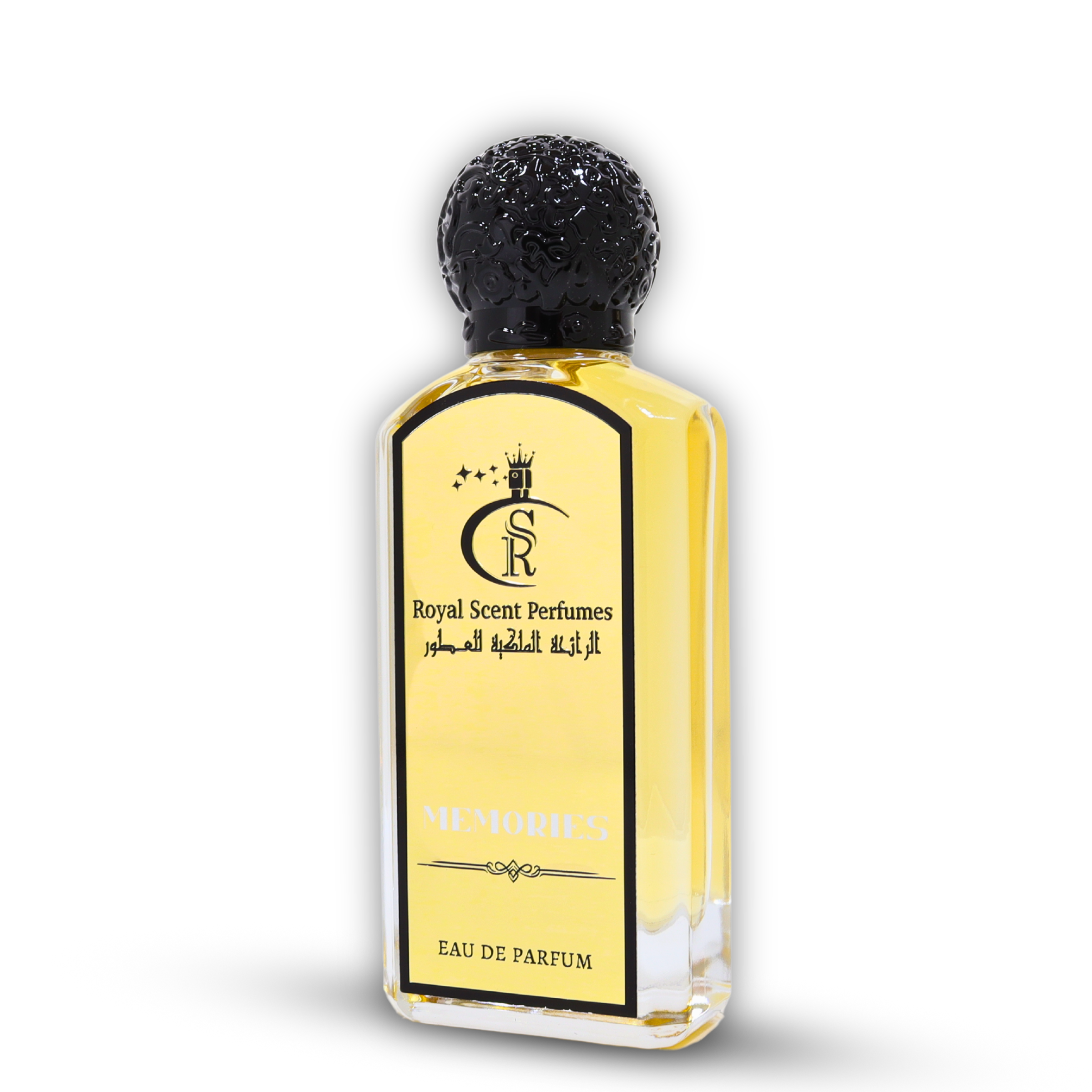 Luxurious 'Memories' perfume bottle – a unisex oriental floral fragrance with saffron, rose, and vanilla notes