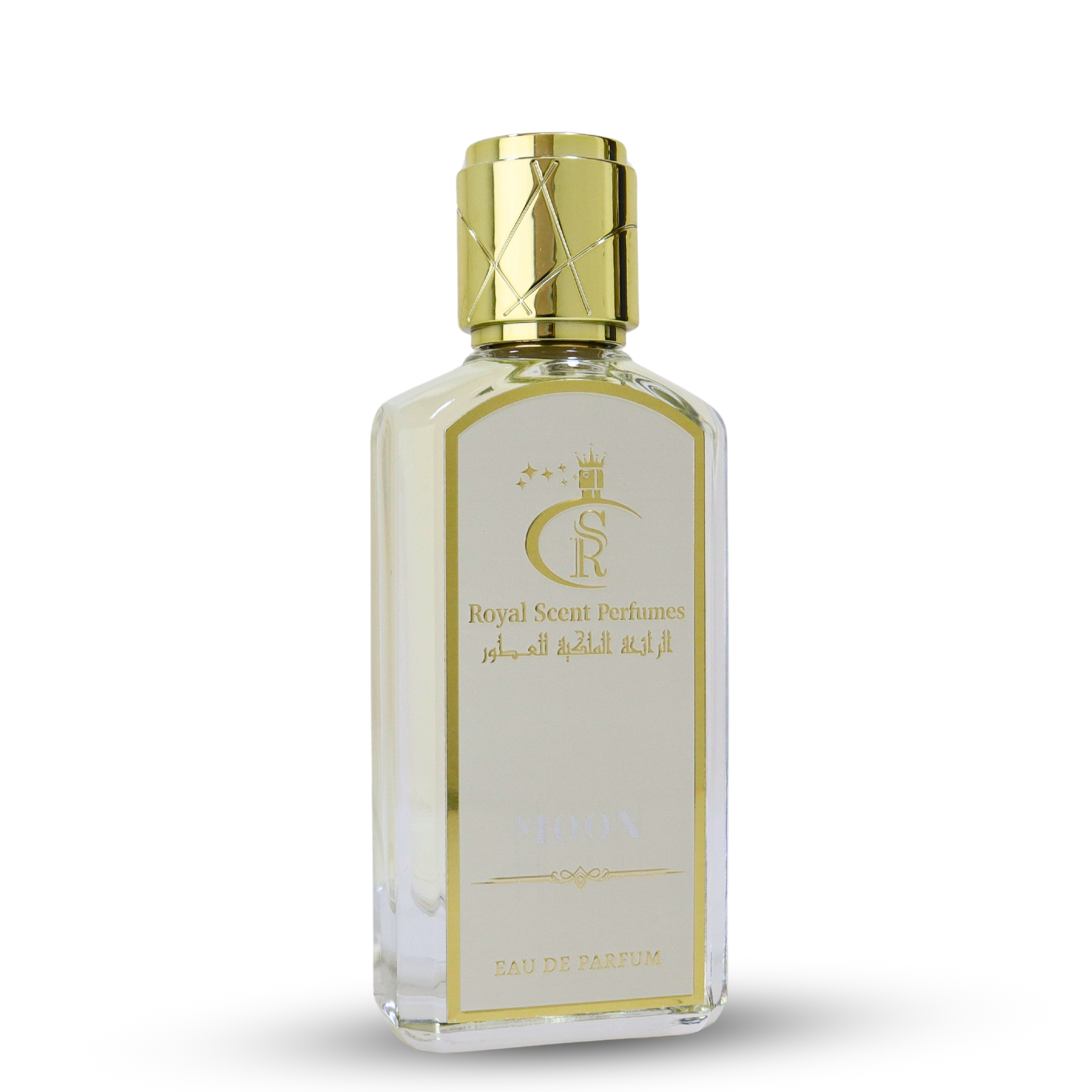 A woman under moonlight wearing Moon Perfume – where playful fruit meets floral elegance in a whisper of woods.