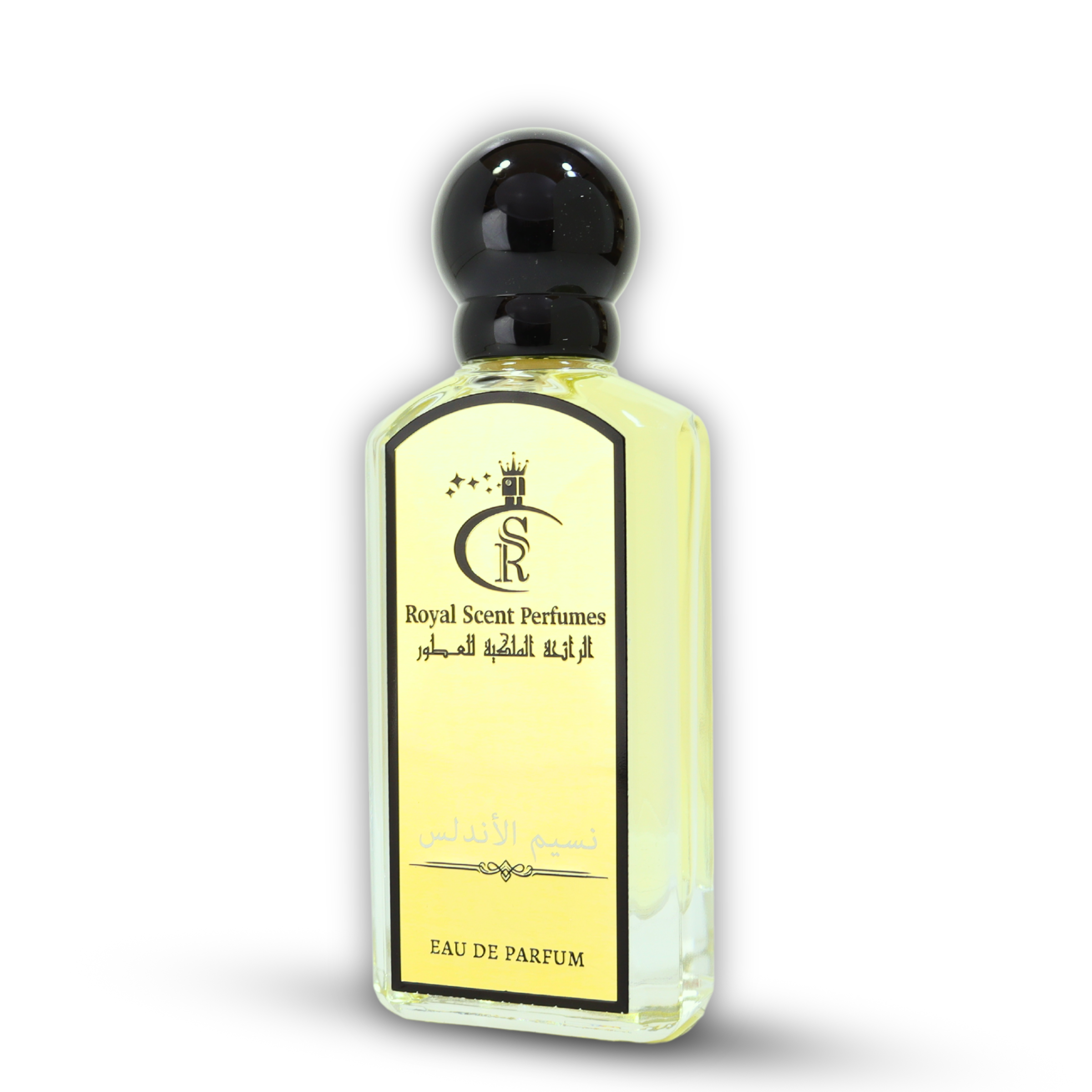 Naseem Al Andalus Perfume – A unisex aromatic fruity fragrance with citrus, mint, and warm fig-date base in an elegant bottle.