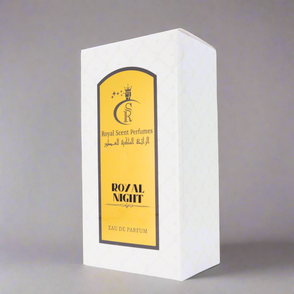 Top: Spiced amber. Heart: Aromatic herbs, jasmine. Base: Animalic musk, vetiver – a scent of nocturnal elegance.