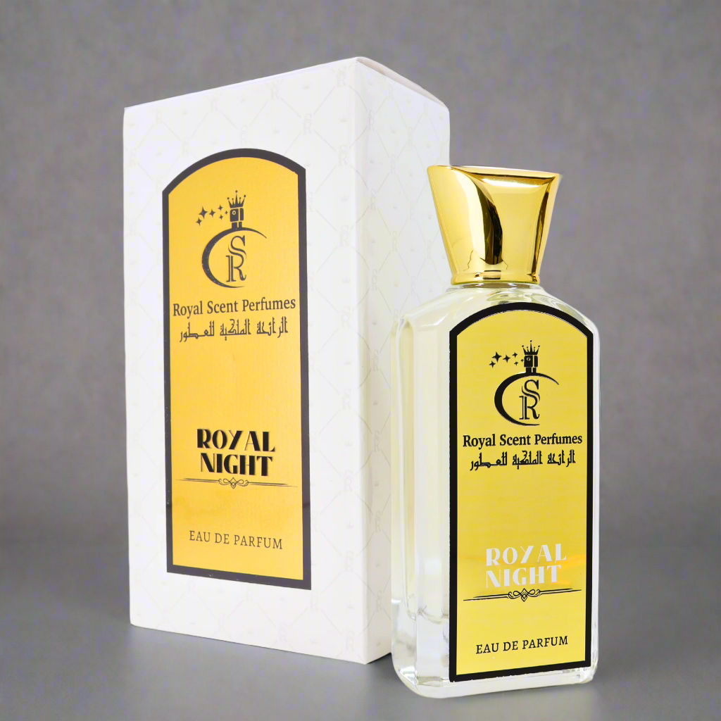 Royal Night collector’s edition – A bold fusion of metallic freshness, white florals, and earthy sensuality for the audacious.