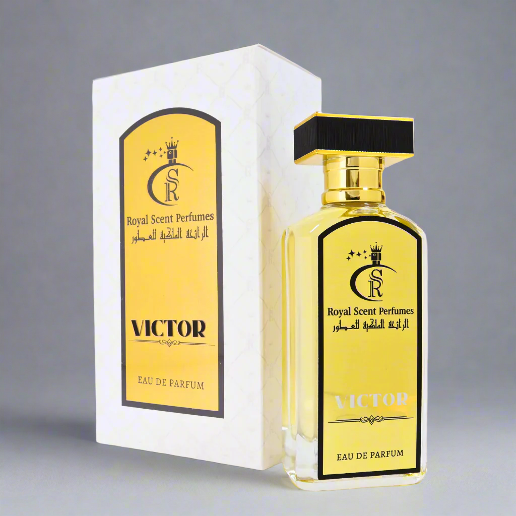 Victor Perfume collector’s edition – A timeless blend of davana, white amber, and leather for unforgettable presence.