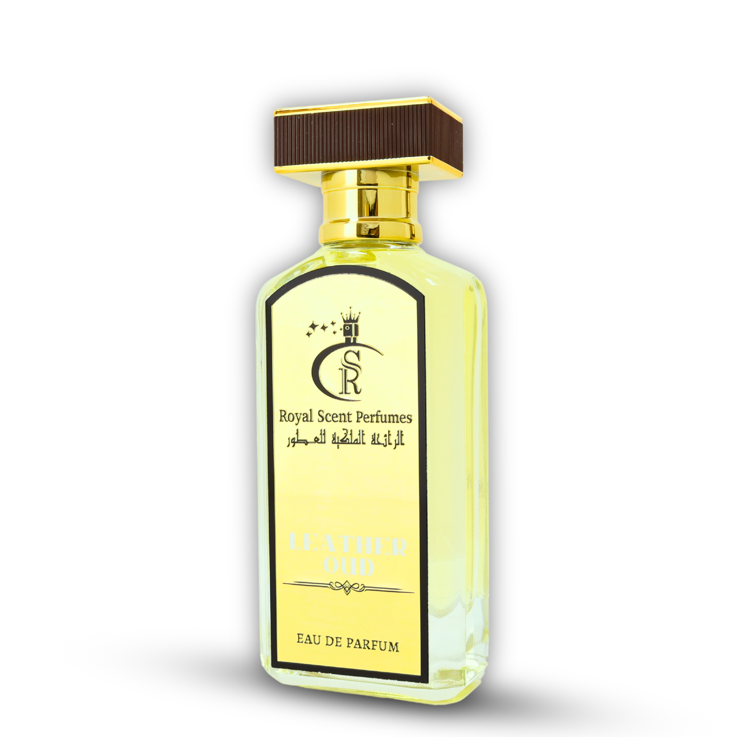Leather Oud Perfume – A unisex floral-fruity gourmand fragrance with smoky incense, raspberry, and sweet leather notes.